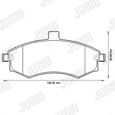 Brake Pad Set, disc brake 572513J
