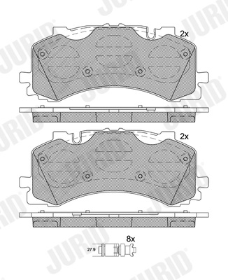 Brake Pad Set, disc brake 573902J