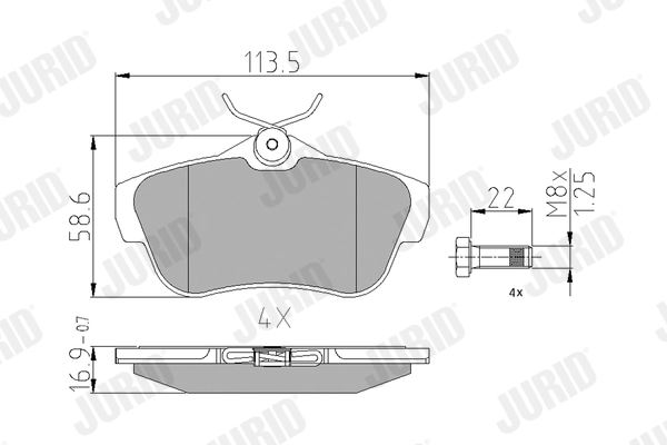 Brake Pad Set, disc brake 573281J