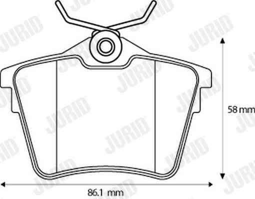 Brake Pad Set, disc brake 573133J