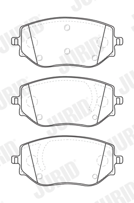 Brake Pad Set, disc brake 573896J