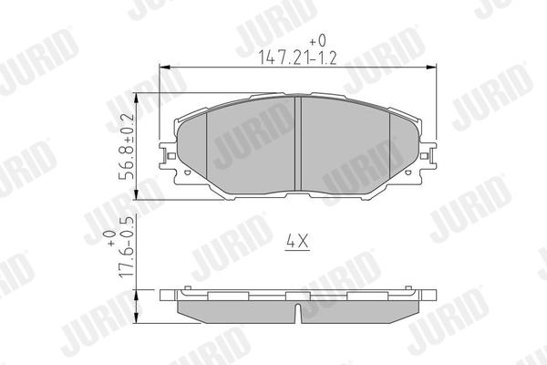 Brake Pad Set, disc brake 572569J