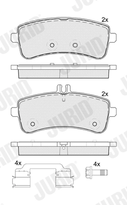 Brake Pad Set, disc brake 574101J