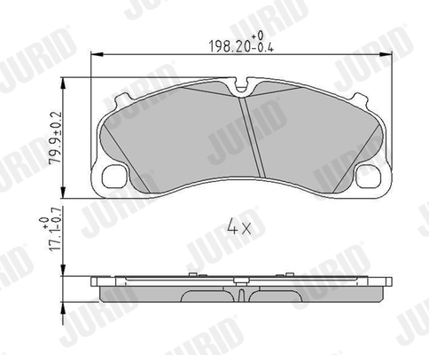 Brake Pad Set, disc brake 573999J