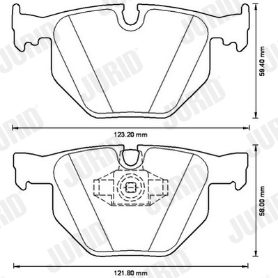 Brake Pad Set, disc brake 573228J