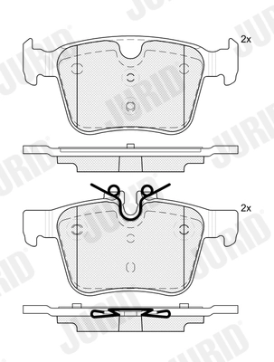 Brake Pad Set, disc brake 574097J