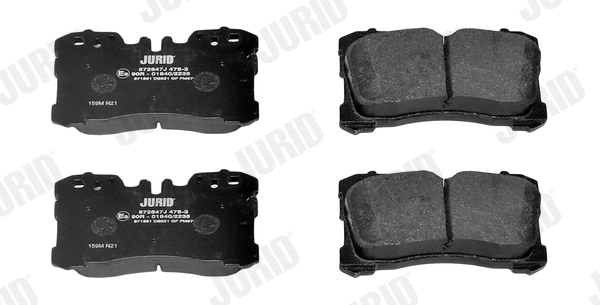 Brake Pad Set, disc brake 572647J