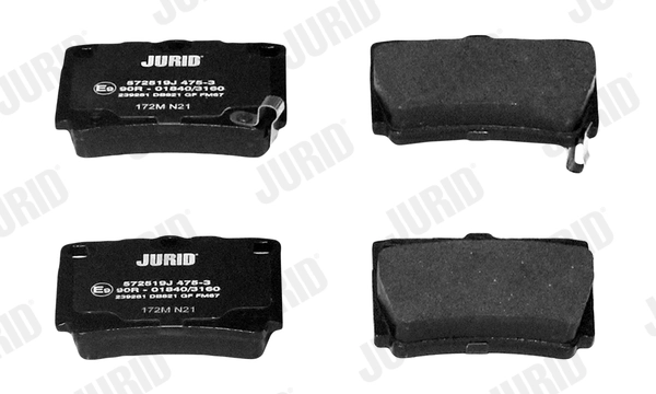 JURID 572519J Brake Pad Set, disc brake