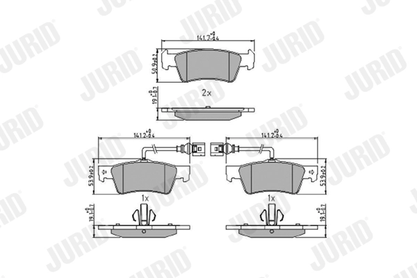 Brake Pad Set, disc brake 573301J