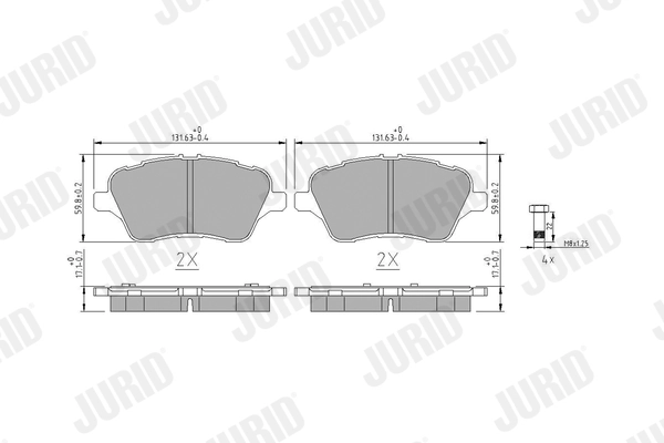 Brake Pad Set, disc brake 573363J