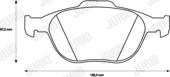 Brake Pad Set, disc brake 573085J
