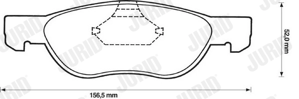 Brake Pad Set, disc brake 571973J
