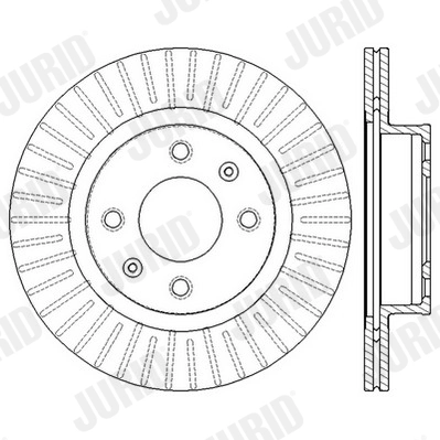 JURID 562555JC Brake Disc