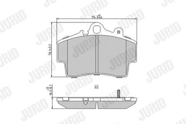 Brake Pad Set, disc brake 573043J