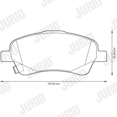 Brake Pad Set, disc brake 572485J