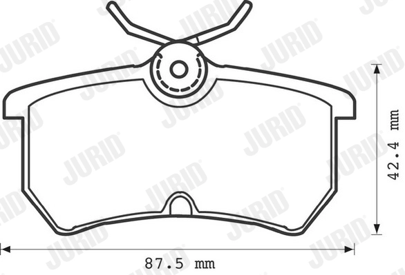 Brake Pad Set, disc brake 571998J