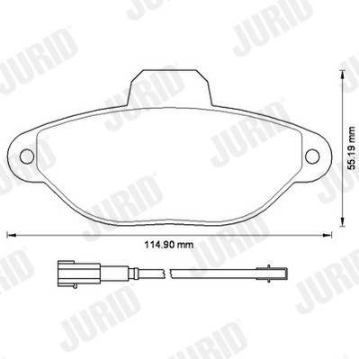 Brake Pad Set, disc brake 573267J