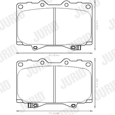 JURID 572528J Brake Pad Set, disc brake
