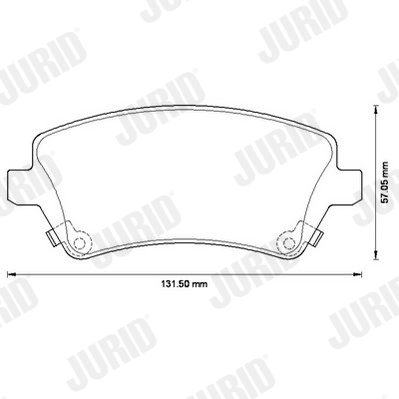 Brake Pad Set, disc brake 572491J