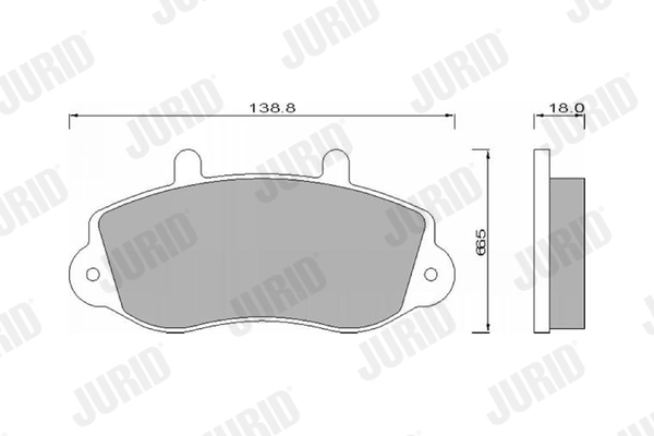 Brake Pad Set, disc brake 571932J