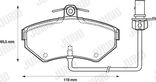 Brake Pad Set, disc brake 573006J