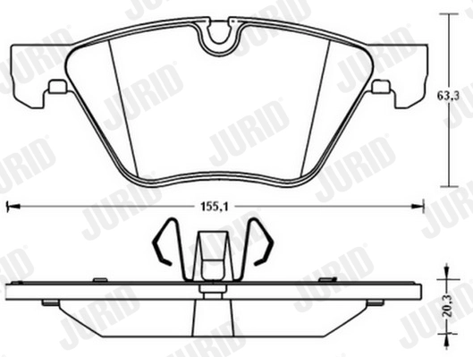 Brake Pad Set, disc brake 573187J