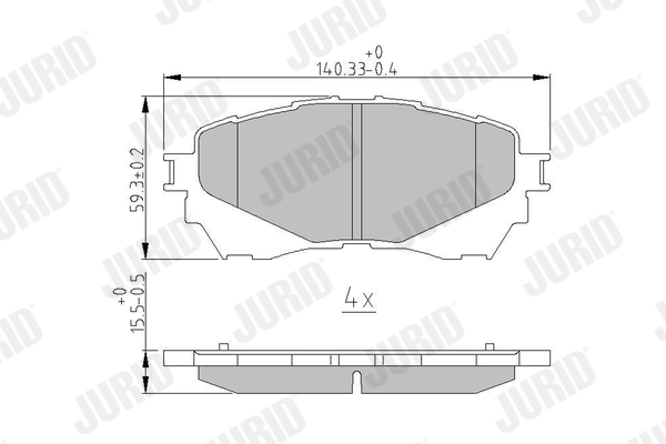Brake Pad Set, disc brake 573444J