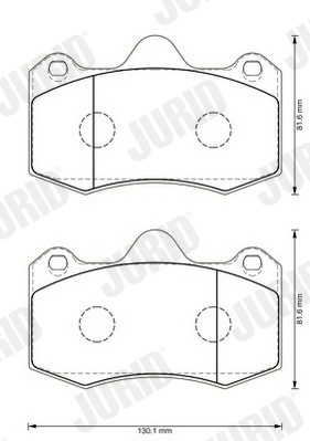 JURID 573383J Brake Pad Set, disc brake