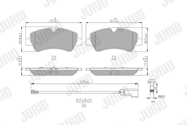 Brake Pad Set, disc brake 573835J