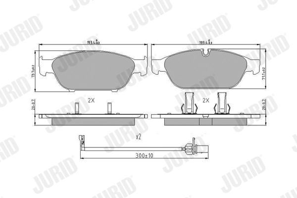 Brake Pad Set, disc brake 573381J