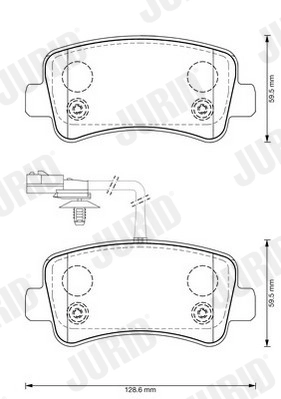 Brake Pad Set, disc brake 573359J