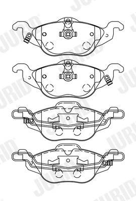 Brake Pad Set, disc brake 571968J