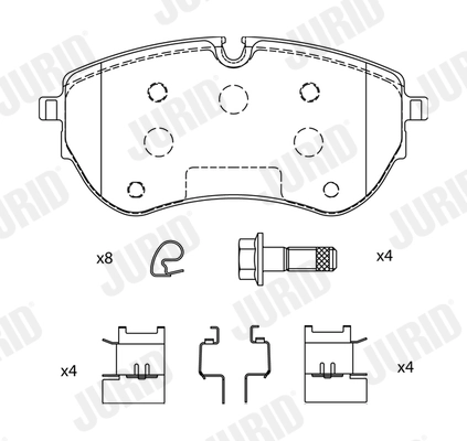 Brake Pad Set, disc brake 574046J