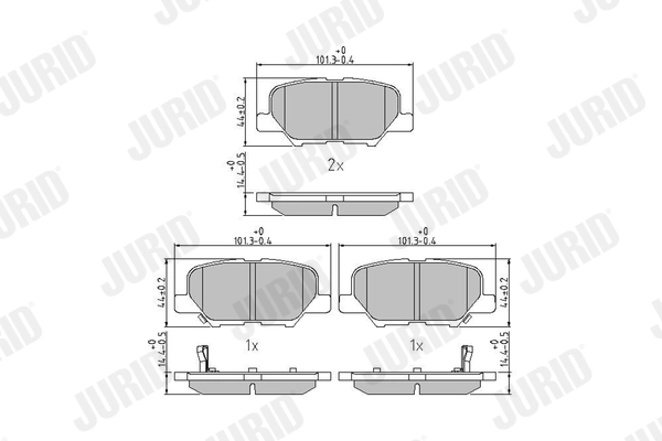 Brake Pad Set, disc brake 573442J