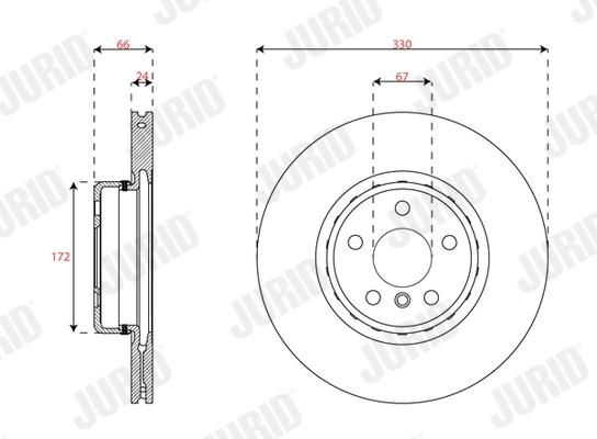 Brake Disc 563693JVC-1