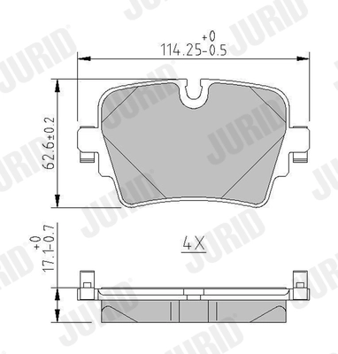 Brake Pad Set, disc brake 574000J