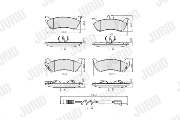 Brake Pad Set, disc brake 573148J