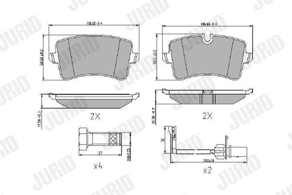 Brake Pad Set, disc brake 573945J