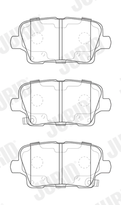 Brake Pad Set, disc brake 573905J