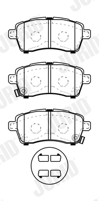 Brake Pad Set, disc brake 574037J