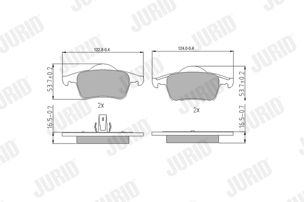 Brake Pad Set, disc brake 573021J