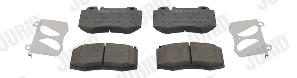 Brake Pad Set, disc brake Jurid White Low Dust 573092JC