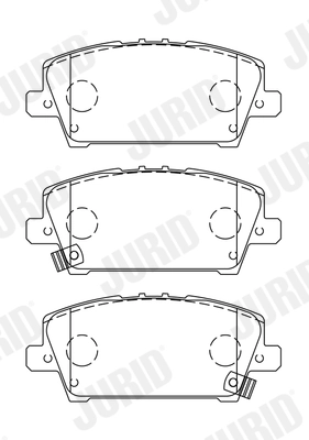 Brake Pad Set, disc brake 572579J