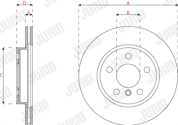 JURID 563291JC Brake Disc