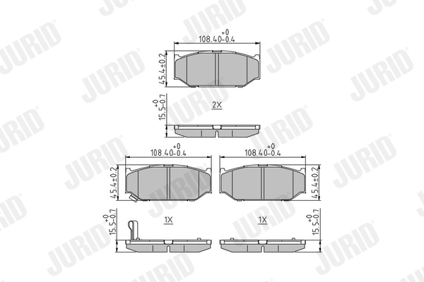 Brake Pad Set, disc brake 573417J