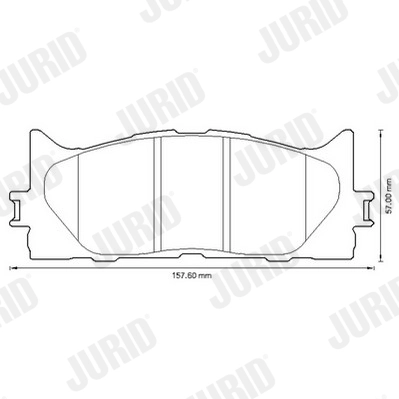 Brake Pad Set, disc brake 572651J