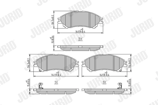 Brake Pad Set, disc brake 573777J