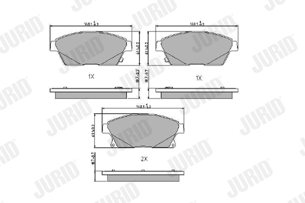 Brake Pad Set, disc brake 573325J