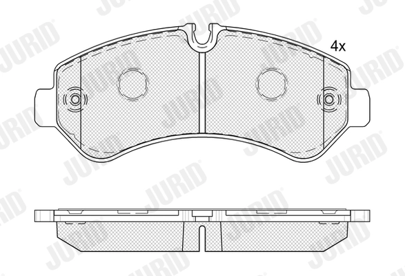 Brake Pad Set, disc brake 573889J
