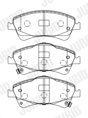 Brake Pad Set, disc brake 572600J